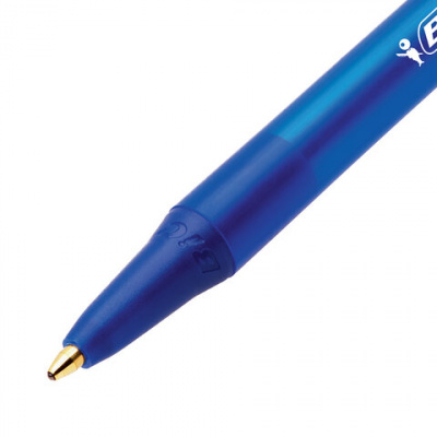 Ручка шариковая автоматическая BIC "Round Stic Clic", СИНЯЯ, узел 1 мм, линия письма 0,32 мм, 926376