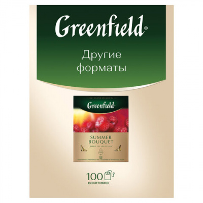 Чай GREENFIELD "Summer Bouquet" фруктовый, 25 пакетиков в конвертах по 2 г, 0433