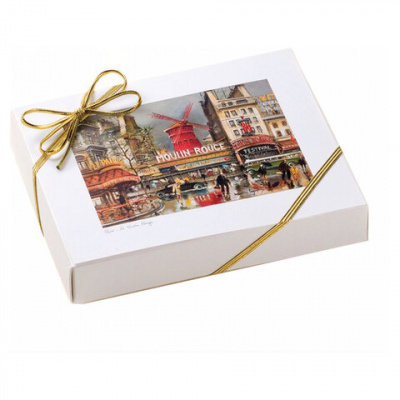 Конфеты шоколадные GUYAUX "Truffes Fantaisie" с постером Парижа, 200 г, картонная коробк