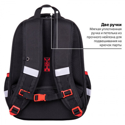Ранец BRAUBERG FIT, 2 отделения, "Разноцветный лев", 38х27х14 см, 270618