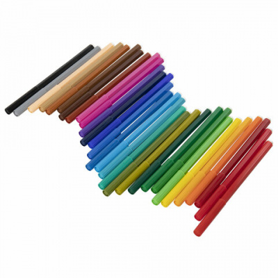 Фломастеры 30 ЦВЕТОВ CENTROPEN "Washable", смываемые, вентилируемый колпачок, 7790/30TP, 7 7790 3085
