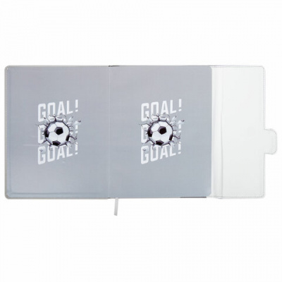 Дневник 1-11 класс 48 л., кожзам (твердая), магнитный клапан, ЮНЛАНДИЯ, "Goal", 106929
