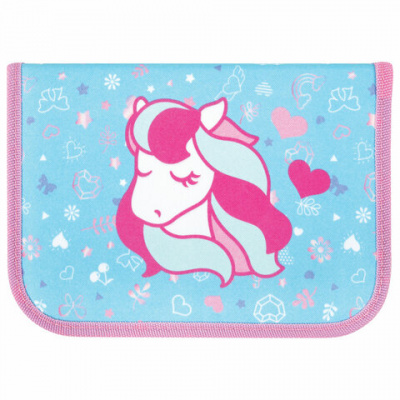 Пенал TIGER FAMILY 1 отделение, "Musical Pony", 20х14х4 см, 270249