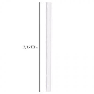 Холст в рулоне BRAUBERG ART CLASSIC, 2,1x10 м, грунт., 380 г/м2, 100% хлопок, среднее зерно, 191033