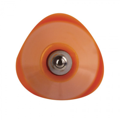 Ручка шариковая BRAUBERG "ORANGE", СИНЯЯ, трехгранная, корпус оранжевый, узел 1 мм, линия письма 0,5 мм, 142402