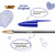 Ручки шариковые BIC "Cristal Original", НАБОР 4 шт., СИНИЕ, узел 1 мм, линия 0,32 мм, пакет, 8308601
