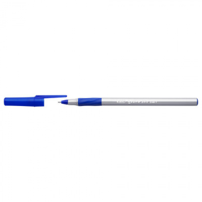 Ручки шариковые с грипом BIC "Round Stic Exact", НАБОР 4 шт., СИНИЕ, линия письма 0,28 мм, блистер, 932857
