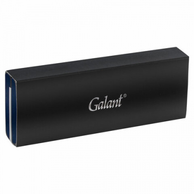 Ручка подарочная шариковая GALANT "SFUMATO", корпус оружейный металл, детали хром, узел 0,7 мм, синяя, 143519