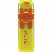 Ластик выдвижной FACTIS ZIP (Испания), 80x10x10 мм, белый, пластиковый корпус ассорти, PTF1030
