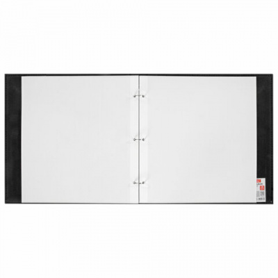 Фотоальбом BRAUBERG "Premium Black" 20 магнитных листов 30х32 см, под кожу, черный, 391186