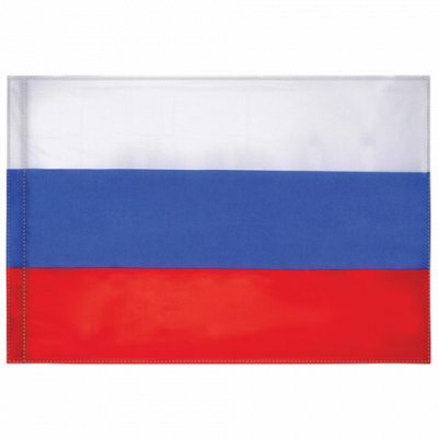 Флаг России 90х135 см без герба, ПОВЫШЕННАЯ прочность и влагозащита, флажная сетка, STAFF, 550227