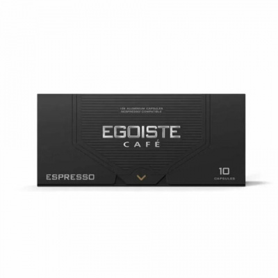 Кофе в капсулах EGOISTE "ESPRESSO" для кофемашин Nespresso, 10 порций, арабика 100%, ФРАНЦИЯ, EG05012001