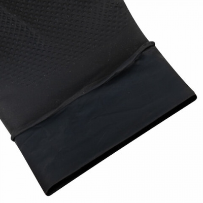 Перчатки нитриловые сверхпрочные с текстурой SFM MEGA TEX BLACK, Германия, 25 пар (50 штук), размер 7-8 (средний)