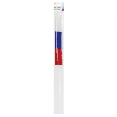Флаг России ручной 30х45 см, без герба, с флагштоком, BRAUBERG/STAFF, 550182