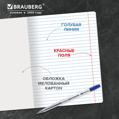 Тетрадь 24 л. BRAUBERG КЛАССИКА NEW линия, обложка картон, АССОРТИ (5 видов), 105704