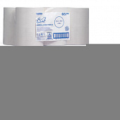 Полотенца бумажные рулонные KIMBERLY-CLARK Scott, КОМПЛЕКТ 6 шт., Slimroll, 165 м, белые, артикул 6657