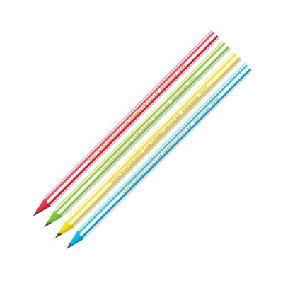Карандаши чернографитные BIC Evolution "Stripes", НАБОР 4 шт., HB, пластиковые, блистер, 918485