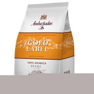 Кофе в зернах AMBASSADOR "Gold Label" 1 кг, арабика 100%