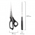 Ножницы STAFF Basic 210 мм, чёрные, ПВХ чехол с европодвесом, 235460 Ножницы STAFF Basic 210 мм, чёрные, ПВХ чехол с европодвесом, 235460