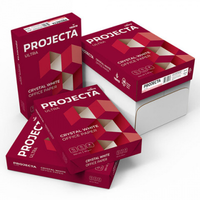 Бумага офисная БОЛЬШОГО ФОРМАТА (297х420), А3, 80 г/м2, 500 л., марка А, PROJECTA ULTRA, Россия, 162% (CIE)