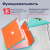 Папка-портфель пластиковая BRAUBERG "JOY", А4 (330х245х35 мм), 13 отделений, с окантовкой, оранжевая, 227975