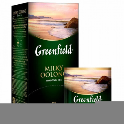 Чай GREENFIELD "Milky Oolong" улун с добавками, 25 пакетиков в конвертах по 2 г, 1067-15