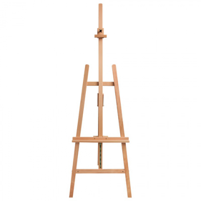 Мольберт напольный BRAUBERG ART CLASSIC, бук, угол 60°, 63х174(231)х68см, высота холста 126см,190652