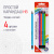Набор карандашей чернографитных BRAUBERG "ULTRA COLOR" 4 шт., HB, с ластиком, пластиковые, 181709 Набор карандашей чернографитных BRAUBERG "ULTRA COLOR" 4 шт., HB, с ластиком, пластиковые, 181709
