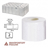 Бумага туалетная 25 м, VEIRO Professional (Система T4), КОМПЛЕКТ 48 шт., Comfort, 2-слойная, T207