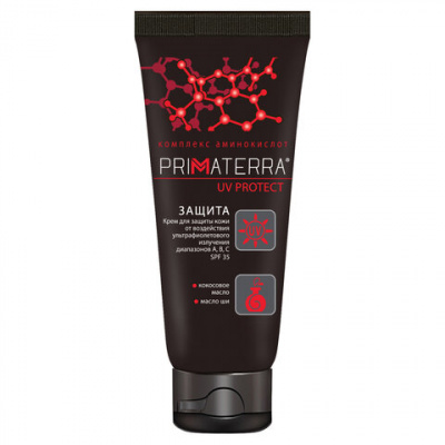 Крем защитный 100 мл, PRIMATERRA UV PROTECT, от УФ-излучения диапазонов А,В,С, универсальный