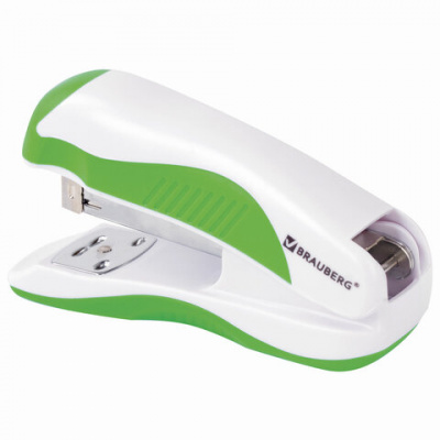 Степлер №24/6, 26/6 BRAUBERG "JET PRO", до 25 листов, эргономичный, ассорти, 228586