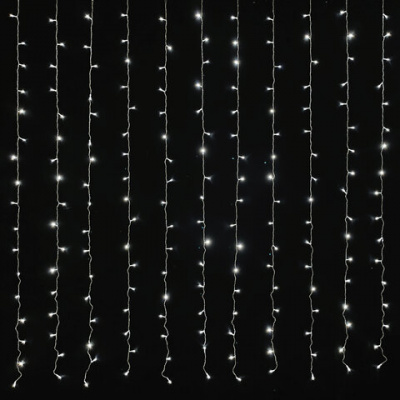 Электрогирлянда-занавес комнатная "Штора" 3х2 м, 306 LED, холодный белый, 220 V, ЗОЛОТАЯ СКАЗКА, 591333