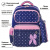 Рюкзак ЮНЛАНДИЯ COMPLETE с пеналом в комплекте, эрго-спинка, "Pink bow", 42х29х14 см, 229972 Рюкзак ЮНЛАНДИЯ COMPLETE с пеналом в комплекте, эрго-спинка, "Pink bow", 42х29х14 см, 229972